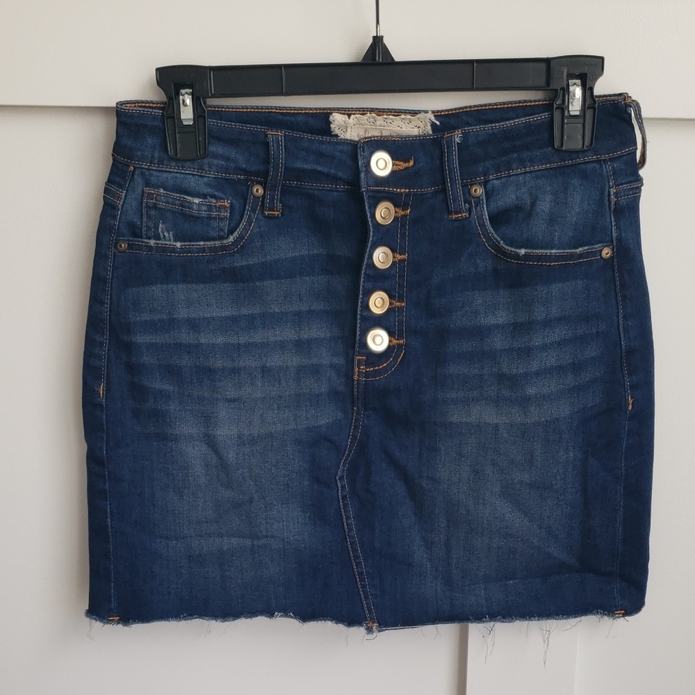 Altar'd State Dark Denim Skirt